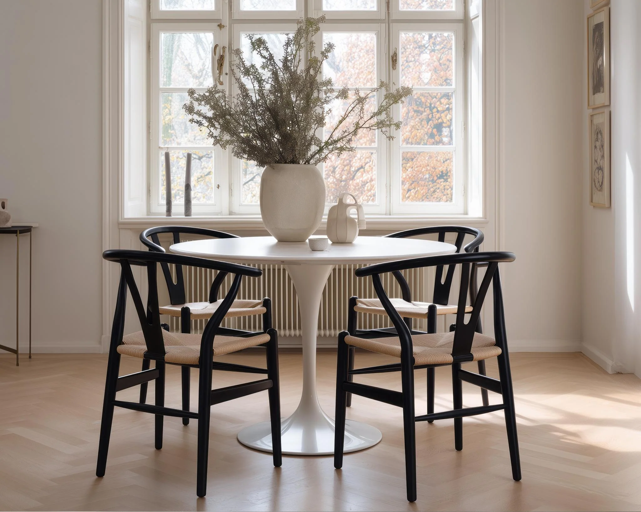 Tulip Table Round - Carrara - Image 3